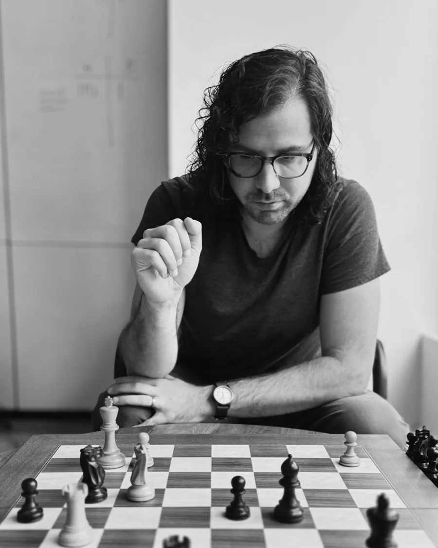 Daniel playing chess